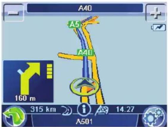 A40 A5 A40 160 m 315 km i 14.27 A501