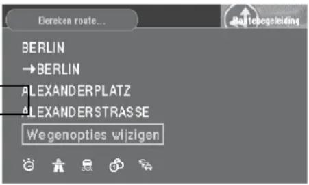 Dereken route... BERLIN →BERLIN ALEXANDER PLATZ ALEXANDER STRAS SE We genopties wizigen