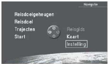 Reisdoelgeheugen Reisdoel Trajecten Start Reisgids Kaart Instelling Navigatie