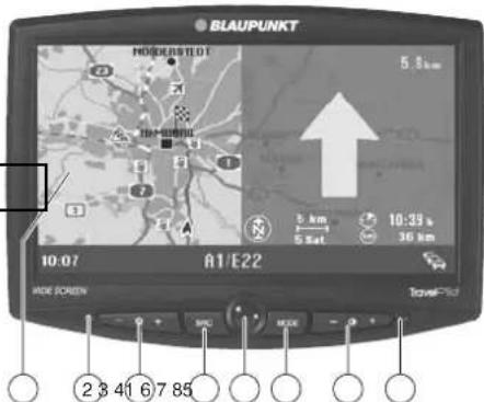 BLAUPUNKT NORKESTLOT 5.8 km 10:39 s 36 km 10:07 A1/E22 MODE SCREEN 2 3 41 6 7 85