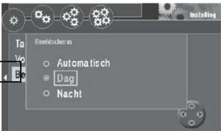 BLAUPUNKT TravelPilot DX-V - Beeldschermmodus Automatisch/Dag/Nacht kiezen - 1