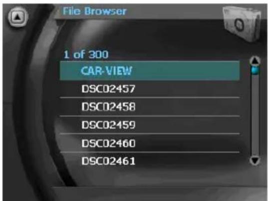 VDO DAYTON PN 6000 - Browser - afbeeldingen en mappen kiezen - 2