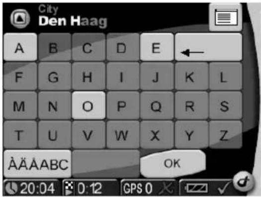 VDO DAYTON PN 3000 - Voer uw doelplaats in - 10