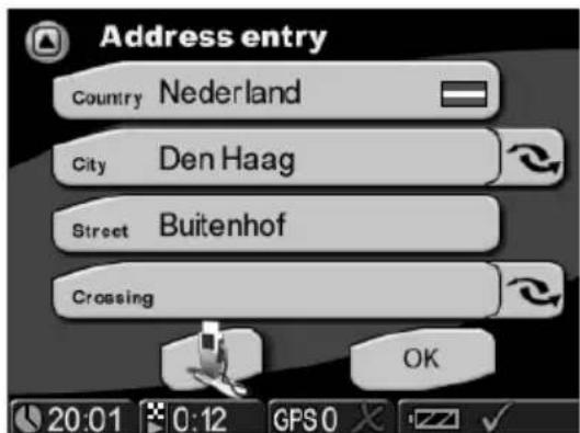 VDO DAYTON PN 3000 - Voer uw doelplaats in - 6