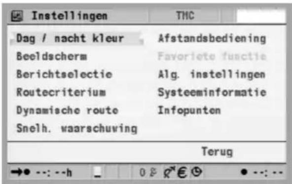 VDO DAYTON MS 5400 5.8 - Instellingen - navigatiesysteem aanpassen - 1