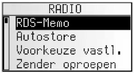 VDO DAYTON MS 4200 RS - Menu "RADIO" - 1