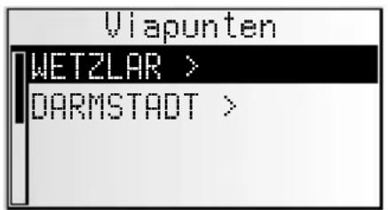 VDO DAYTON MS 4200 RS - Viapunten (tonen/verwijderen) - 1