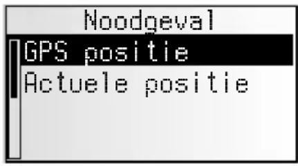 VDO DAYTON MS 4200 RS - Het menu Noodgeval - 1