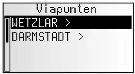 VDO DAYTON MS 4150 RS MP3 - Viapunten (tonen/verwijderen) - 1
