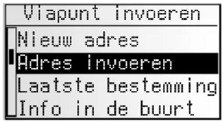 VDO DAYTON MS 4150 RS MP3 - Viapunt invoeren - 1