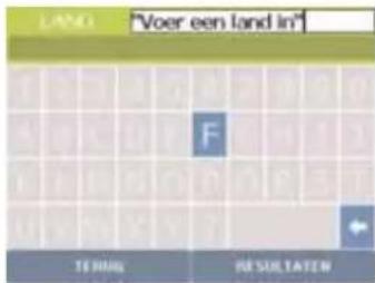 "Voer een land in" F TERAIL RESULTATEN