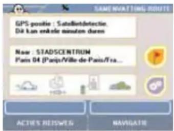 SAMSINATING ROUTE GPS positie : Satellite detectie. D4 kan erkte minuten durn Now : STADSCENTRUN Paris 04 (Paris/Ville de Paris/Fra... ACTRES RESELLS NAVIGATE
