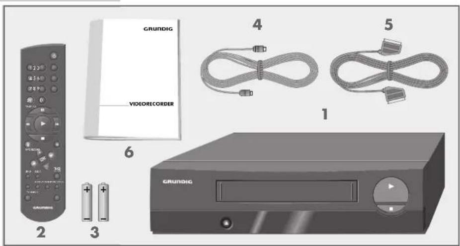 GRUNDIG VIDEO RECORDER 1 2 3 4 5 6