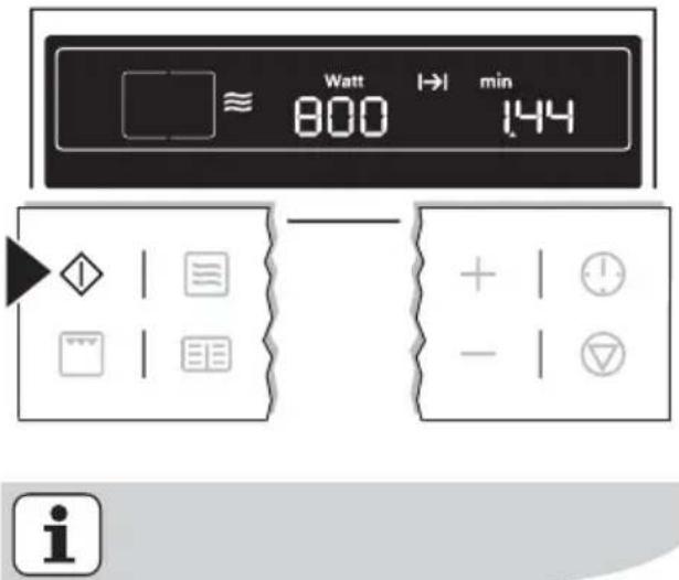 Watt → min 800 144 + ! - - ▼ i