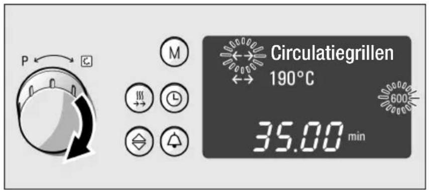 P M Circulatiegrillen 190°C 35.00 min