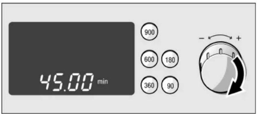 45.00 min 900 600 180 360 90 - +