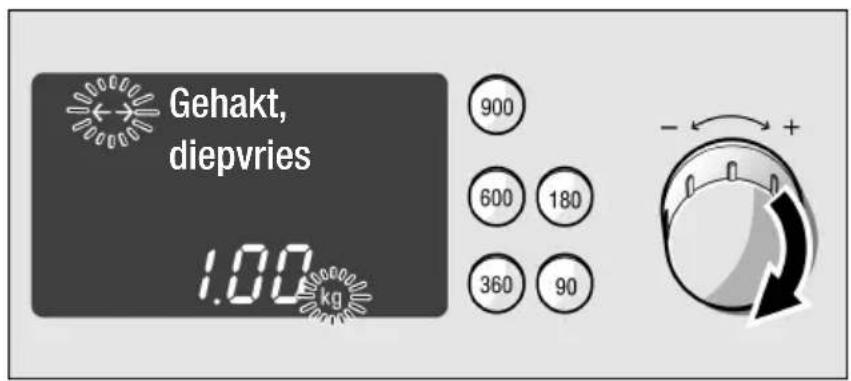 Gehakt, diepvries 1.00 kg 900 600 180 360 90 - +