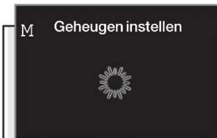 M Geheugen instellen