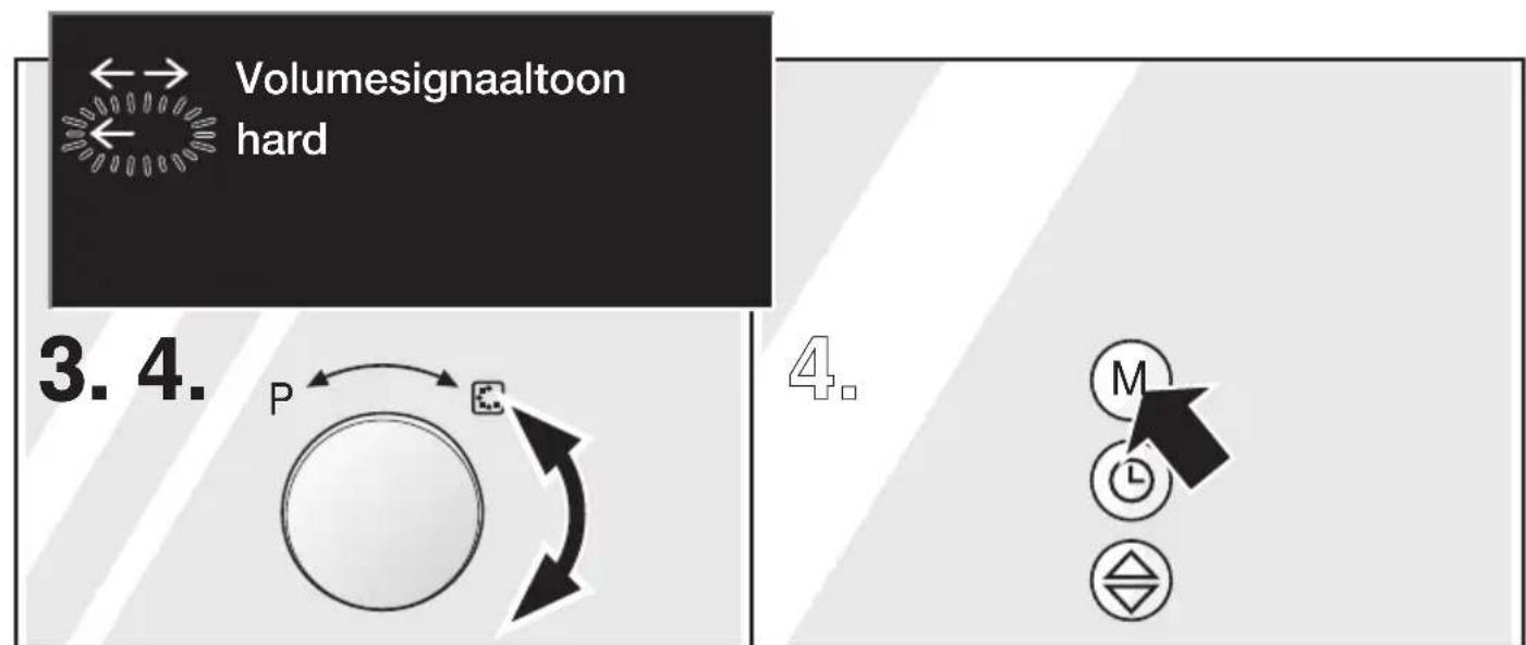 Volumesignaaltoon hard 3. 4. P 4.