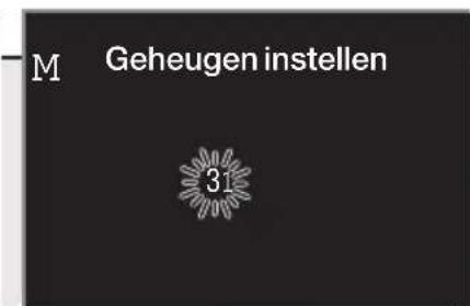 M Geheugen instellen 31