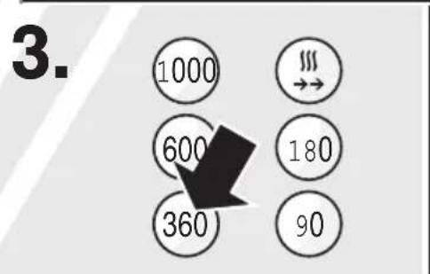 3. 1000 600 360 180 90