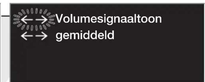 ←→ Volumesignaaltoon ←→ gemiddeld