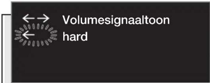 ←→ Volumesignaaltoon hard