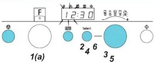 F 12:30 Select 2 4 6 3 5 1(a)