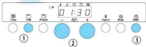 0 1:30 Clip Ctrl Power - + Rapid Stop Start ① ② ③