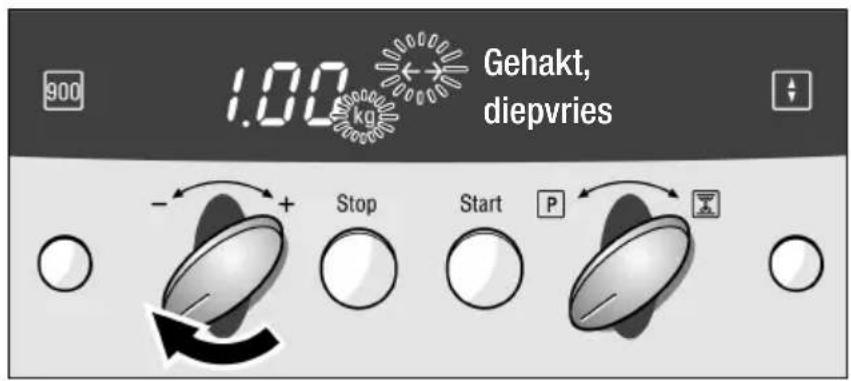 900 1.00 kg Gehakt, diepvries - + Stop Start P
