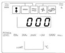 000 POWER LEVEL 15G 30G 50G 10G 20G MAX LOW: °C