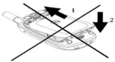 MOTOROLA V171 - Volg de onderstaande aanwijzingen bij het openen of sluiten van de batterijklep - 2