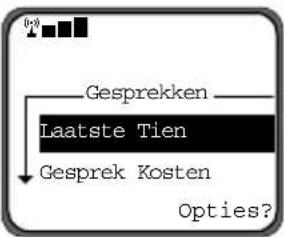 MOTOROLA T192 - Laatste gesprekken bekijken - 2