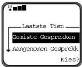 MOTOROLA T192 - Laatste gesprekken bekijken - 3