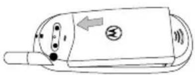 MOTOROLA T191 - Batterij plaatsen - 1