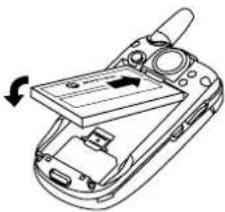 MOTOROLA V620 - De batterij plaatsen - 3