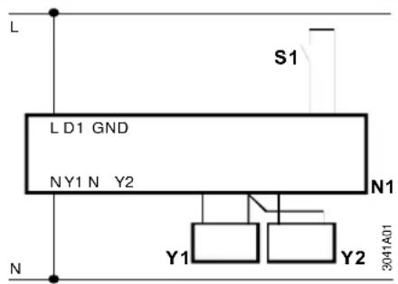 L S1 LD1 GND NY1 N Y2 N1 Y1 Y2 3041A01