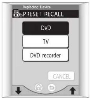 PIONEER VSA-AX10AI - Kies in het 'Replacing Device' scherm het type apparaat dat u hebt aangesloten. - 1