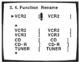 PIONEER VSA-AX10AI - Functies hernoemen - 2