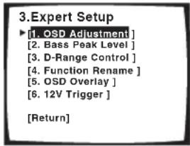 PIONEER VSA-AX10AI - Het Expert Setup instelmenu - 3