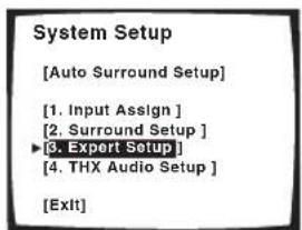 PIONEER VSA-AX10AI - Het Expert Setup instelmenu - 2