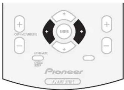 PIONEER VSA-AX10AI - Houd de gewone ← en → toetsen beide tegelijk ongeveer drie seconden lang ingedrukt. - 1
