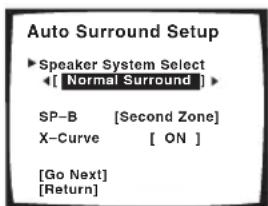 PIONEER VSA-AX10AI - Kies hoe u dit luidsprekersysteem gebruikt. Zorg dat 'Go Next' oplicht en druk weer op ENTER. - 1