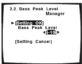 PIONEER VSA-AX10AI - Stel in op 'Bass Peak Level' in het Expert Setup menu. - 2