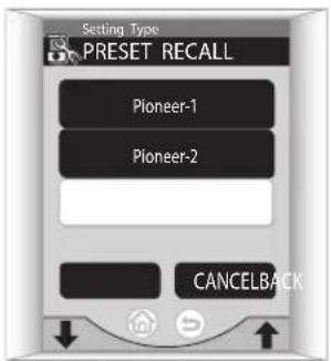 PIONEER VSA-AX10AI - Kies het soort instelling. - 1