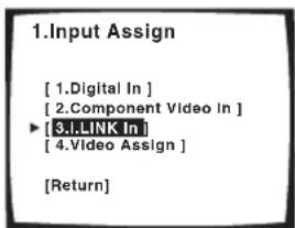 PIONEER VSA-AX10AI - Stel in op 'i.LINK Input' in het Input Assign menu en druk op ENTER. - 1