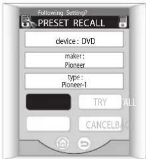 PIONEER VSA-AX10AI - Druk op INSTALL ter bevestiging, om dan terug te keren naar het 'Select Function' scherm zodat u een ander apparaat voor bediening kunt kiezen. - 1