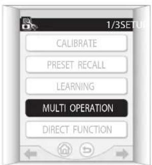 PIONEER VSA-AX10AI - Druk op de MULTI OPERATION toets in het afstandsbedienings-instelmenu. - 1
