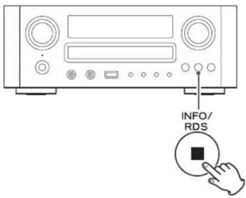 TEAC CR-H700S - Tryck på RDS-knappen. - 1