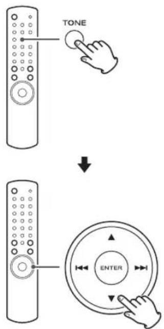 TEAC CR-H700S - Aanpassen van de bass/treble (lage/hoge frequenties) en de stereobalans - 1